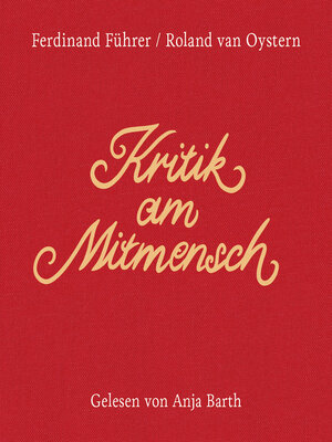 cover image of Kritik am Mitmensch (Ungekürzt)